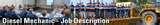 Diesel Engine Mechanic Job Description Diesel Engine Mechanic Job Description